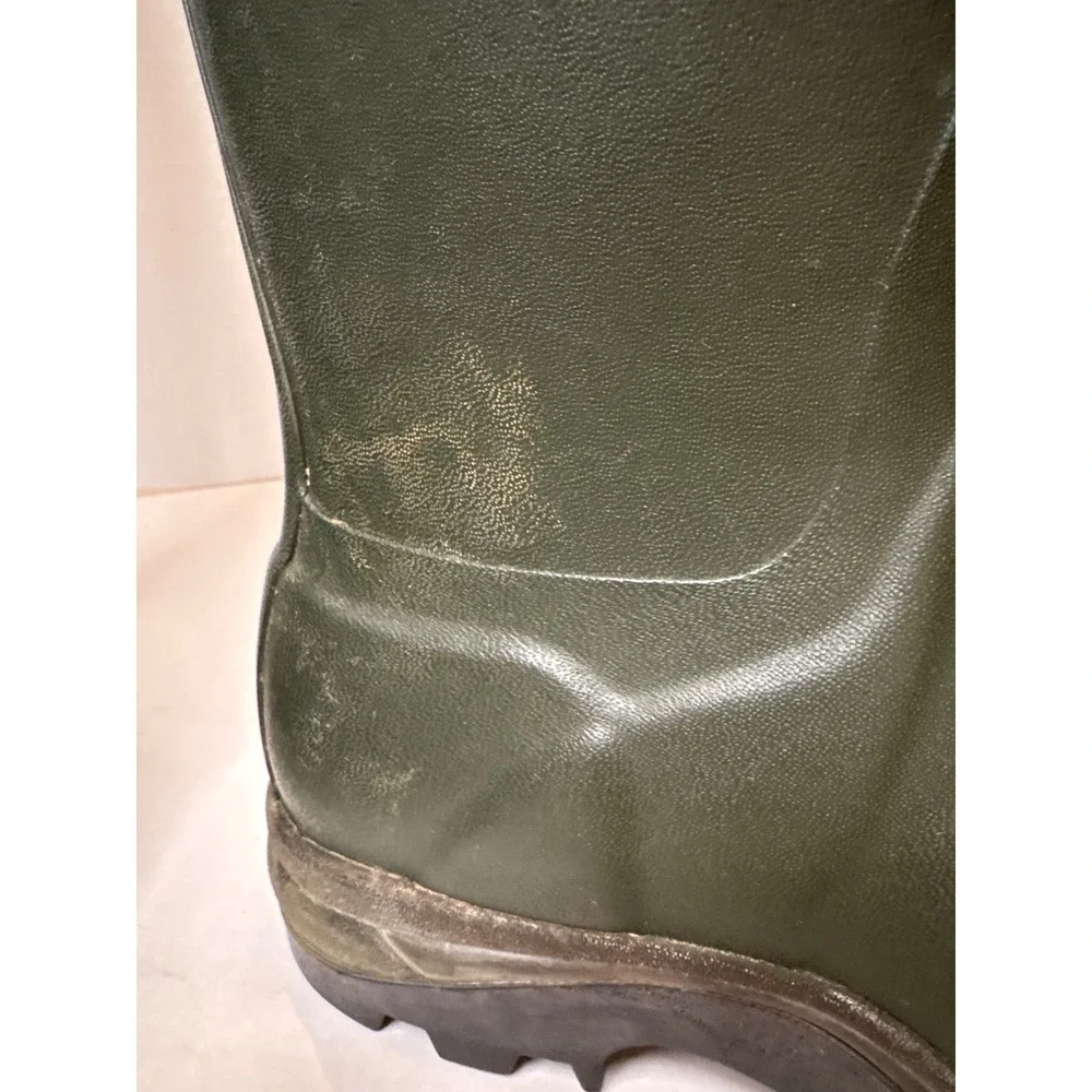 Hunter Classic Rain Boots Mens 8 Green Rubber Made In Scotland Wellington Tall